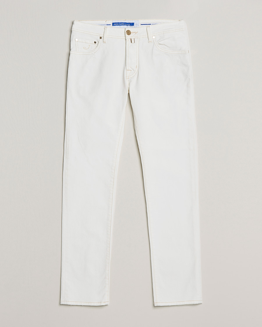 Homme | Jeans | Jacob Cohën | Nick Bio Cotton Slim Fit Jeans Off White