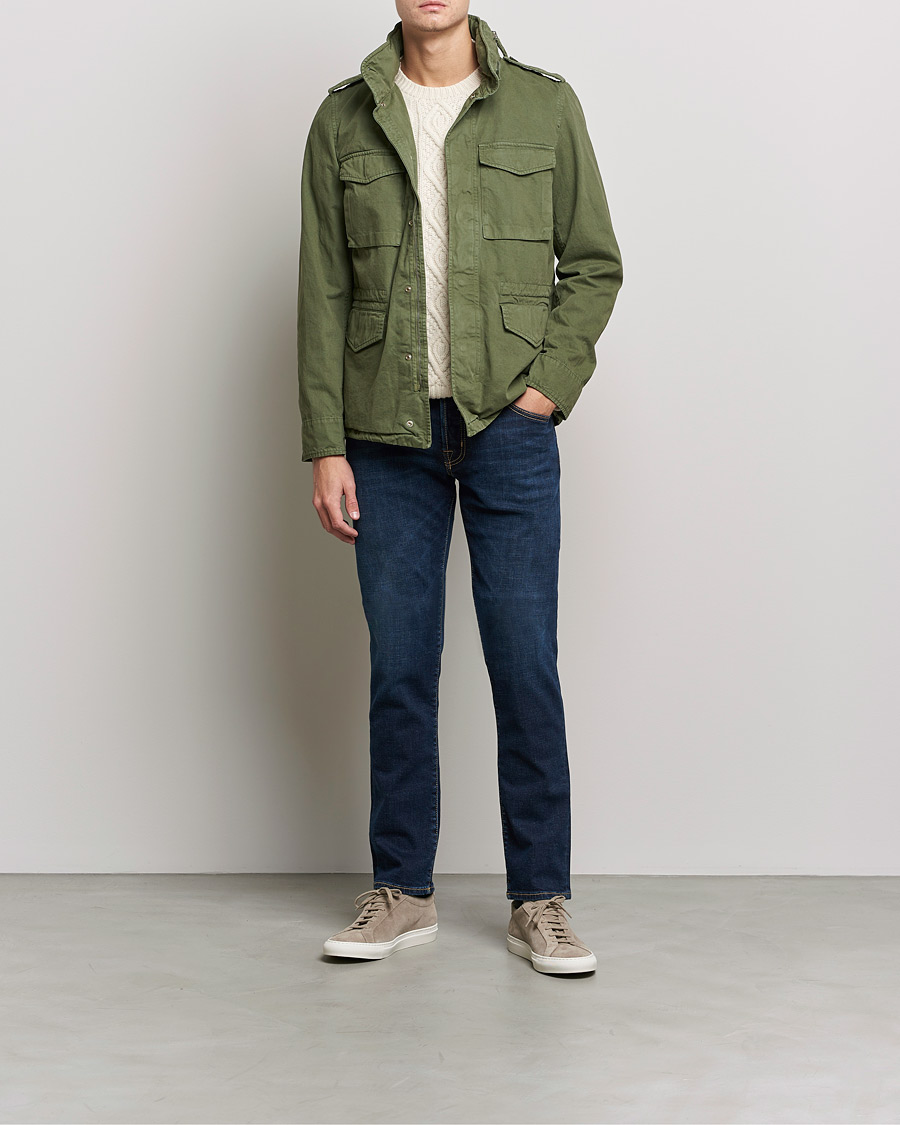 Homme | Jeans | Jacob Cohën | Nick Slim Fit Organic Cotton Jeans Mid Blue