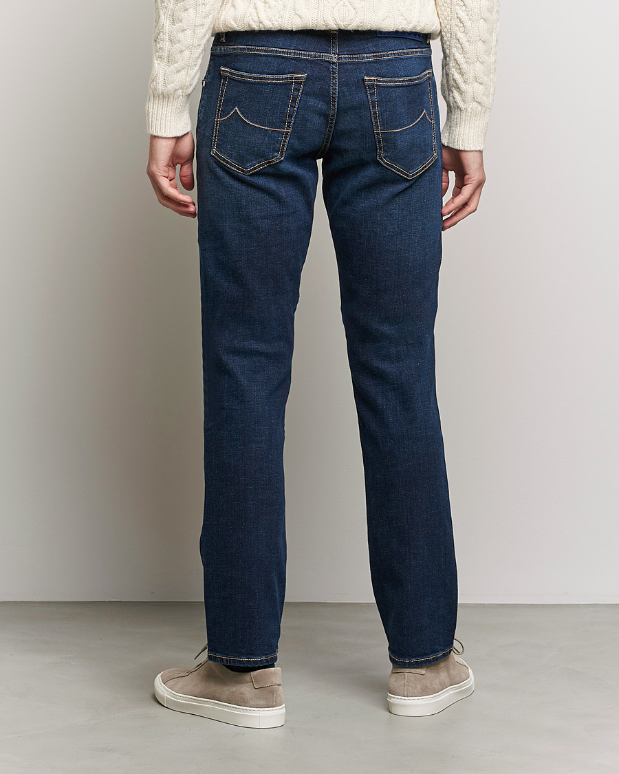 Homme | Jeans | Jacob Cohën | Nick Slim Fit Organic Cotton Jeans Mid Blue