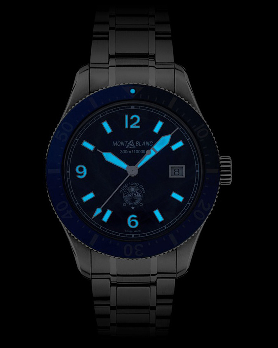 Homme | Montblanc 1858 Iced Sea Automatic 41mm Blue | Montblanc | 1858 Iced Sea Automatic 41mm Blue