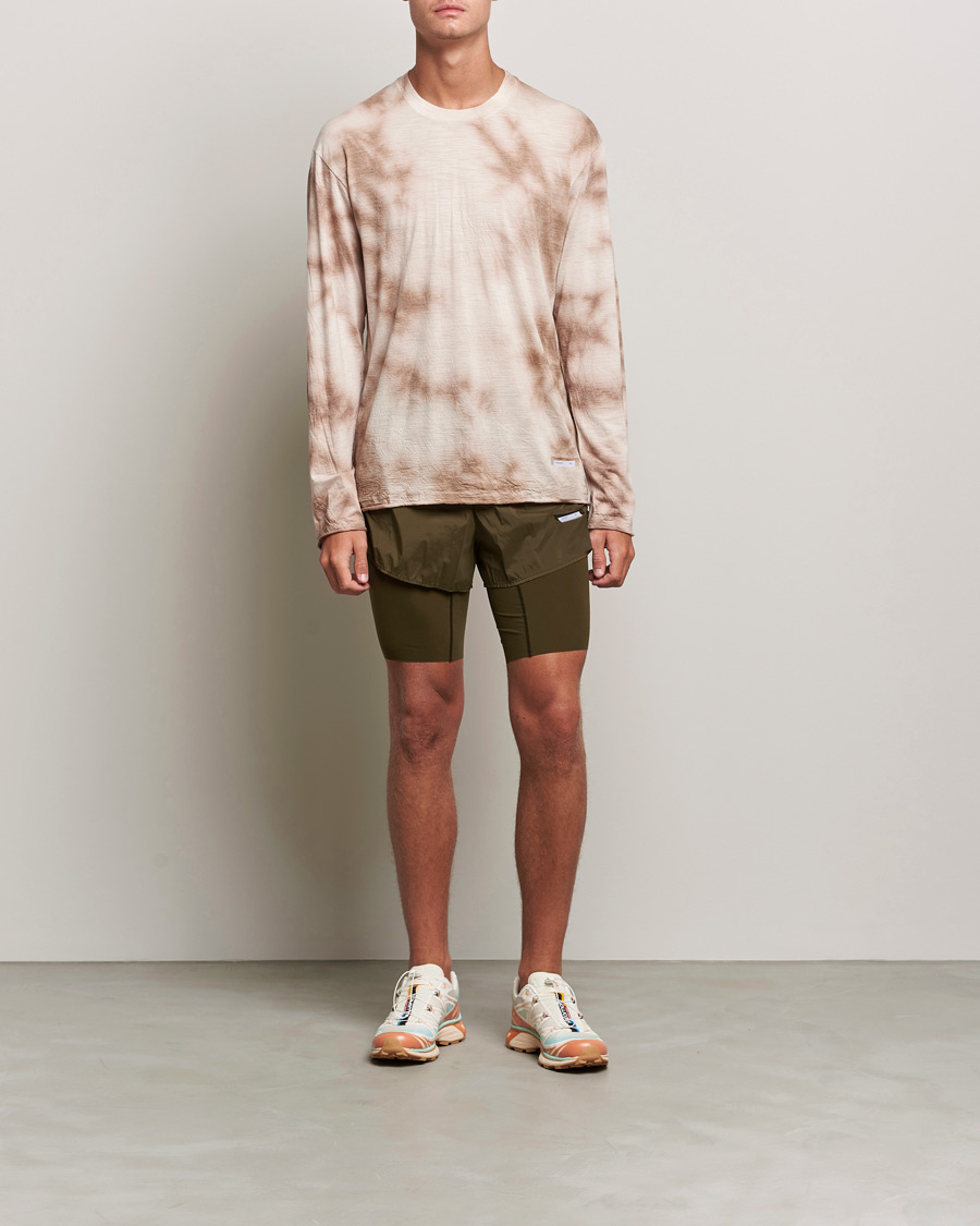 Homme | T-shirts | Satisfy | CloudMerino Long Sleeve T-Shirt Thrush Batik