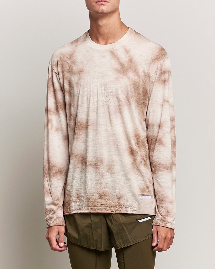 Homme | T-shirts | Satisfy | CloudMerino Long Sleeve T-Shirt Thrush Batik