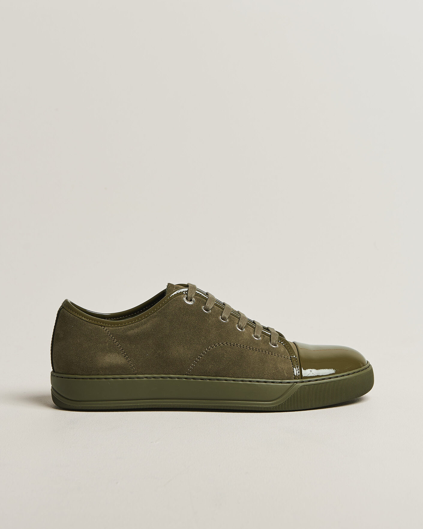 Homme | Baskets | Lanvin | Patent Cap Toe Sneaker Khaki
