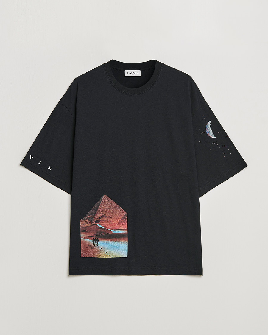 Homme | T-shirts | Lanvin | Sci-Fi Printed T-Shirt Black