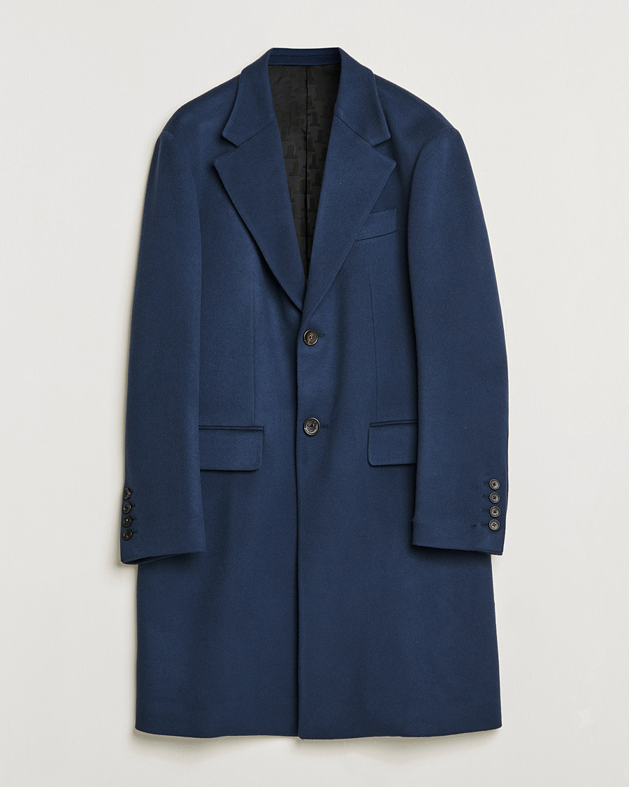 Homme | Manteaux Et Vestes | Lanvin | Classic Wool Coat Midnight Blue