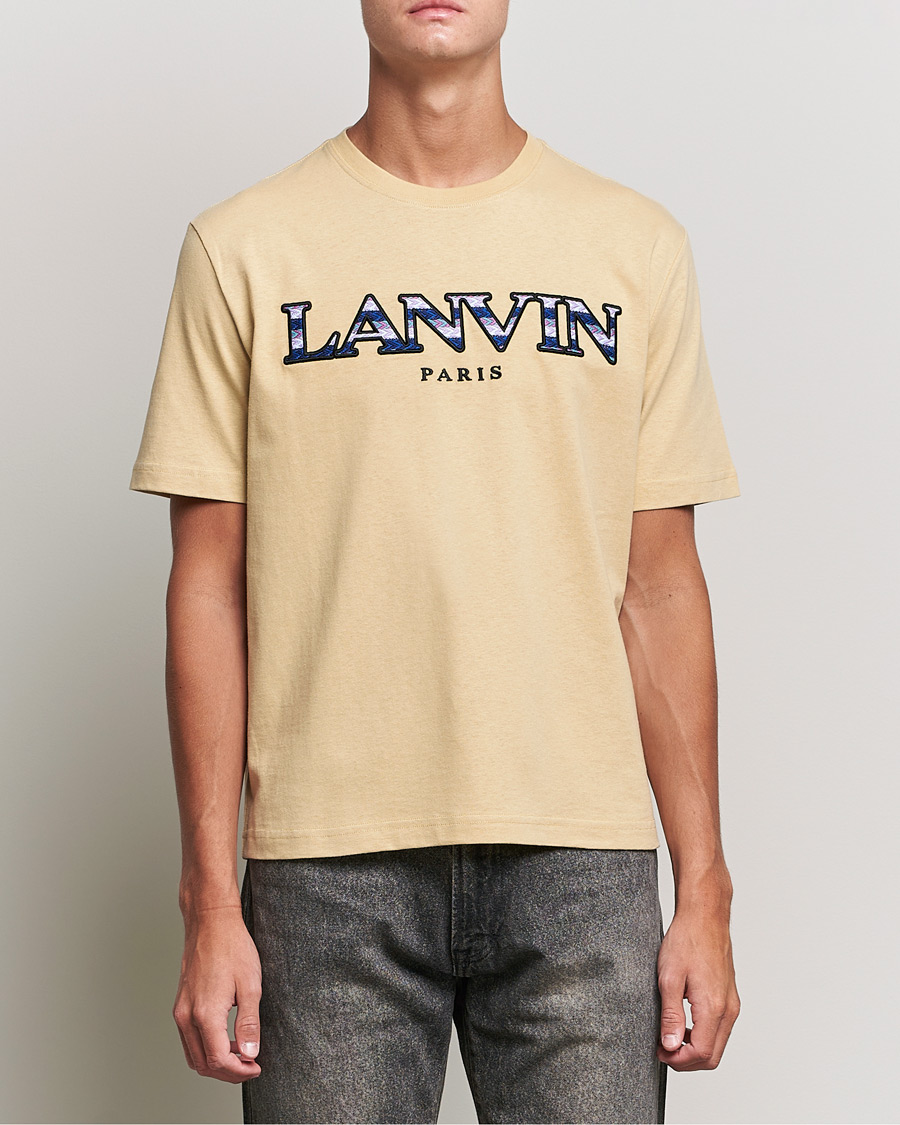 Homme | T-shirts | Lanvin | Curb Logo T-Shirt Beige