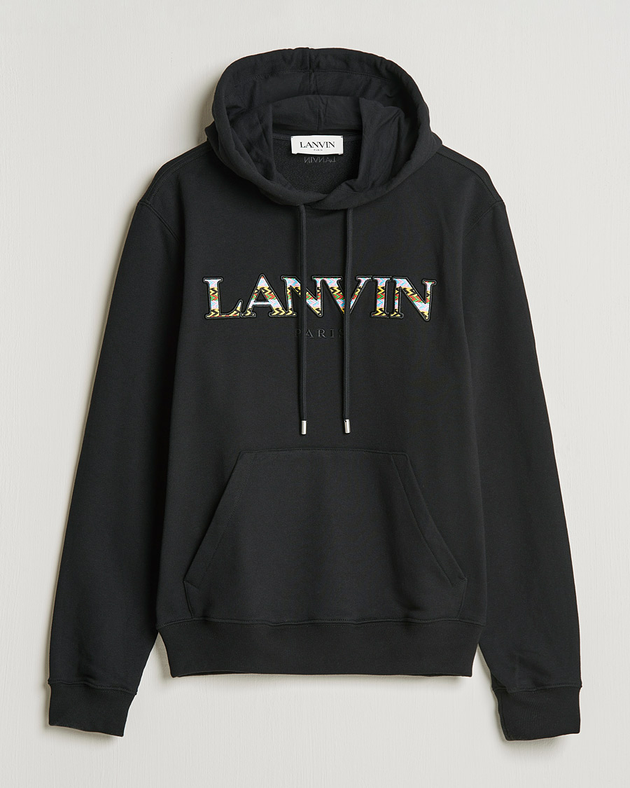 Homme | Pulls Et Tricots | Lanvin | Curb Logo Hoodie Black