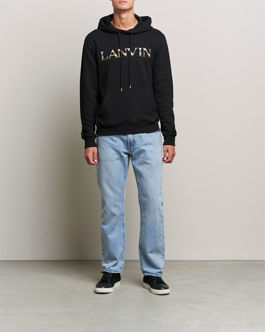Homme | Pulls Et Tricots | Lanvin | Curb Logo Hoodie Black