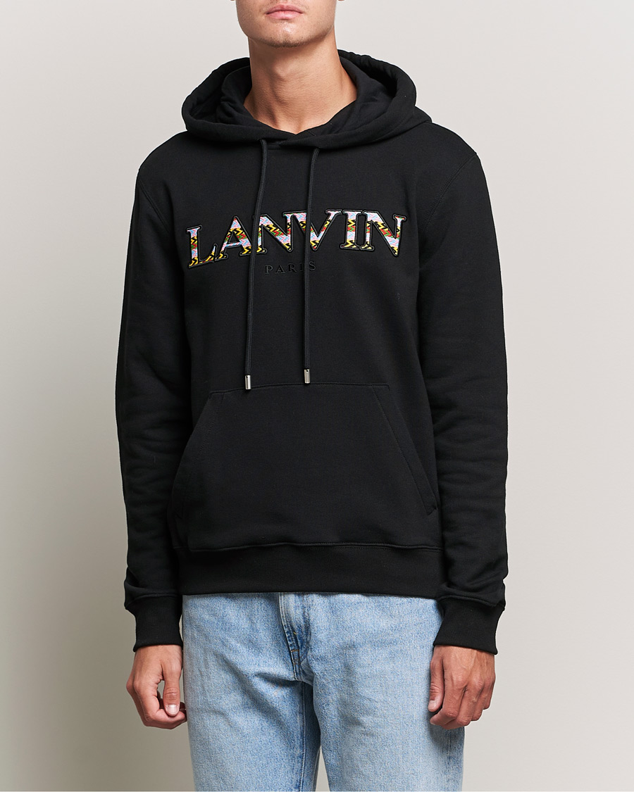 Homme | Pulls Et Tricots | Lanvin | Curb Logo Hoodie Black