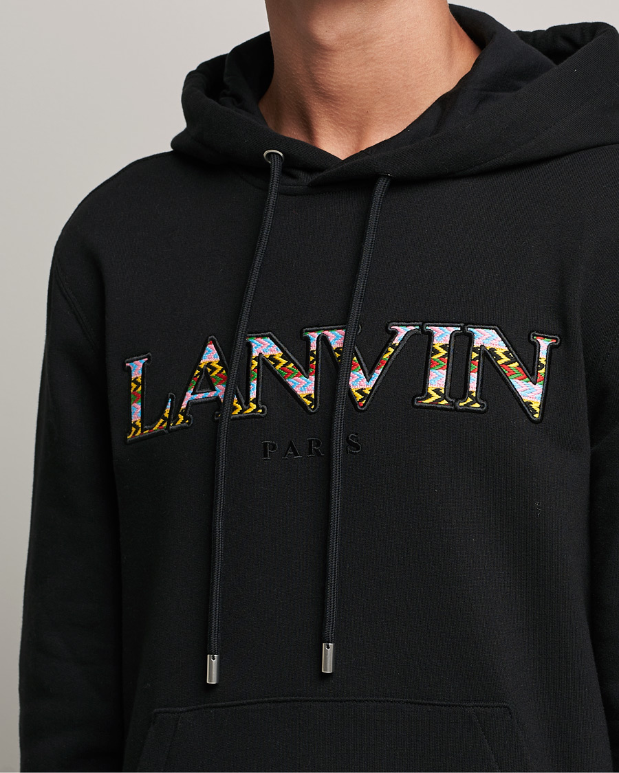 Homme | Pulls Et Tricots | Lanvin | Curb Logo Hoodie Black