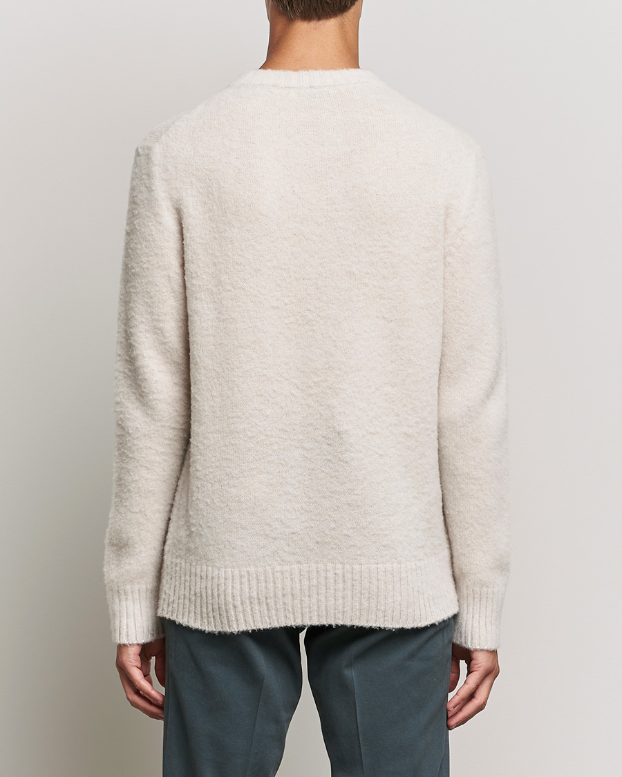Homme | Pulls Et Tricots | Piacenza Cashmere | Brushed Wool Crew Neck Beige