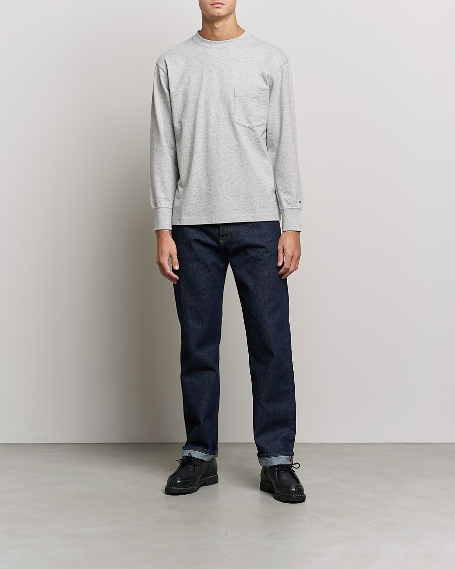 Homme | T-shirts | Snow Peak | Recycled Cotton Heavy L/S T shirt Medium Grey