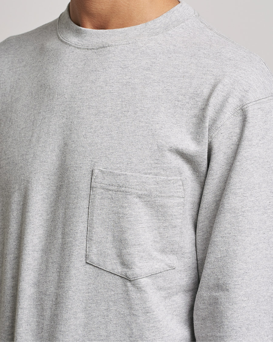 Homme | T-shirts | Snow Peak | Recycled Cotton Heavy L/S T shirt Medium Grey