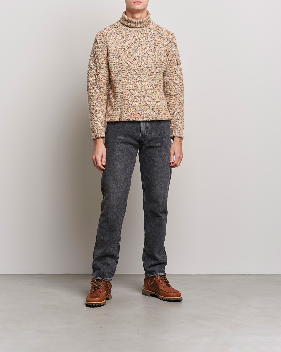 Homme | Pulls Et Tricots | Snow Peak | Alpaca Mix Turtleneck Ecru