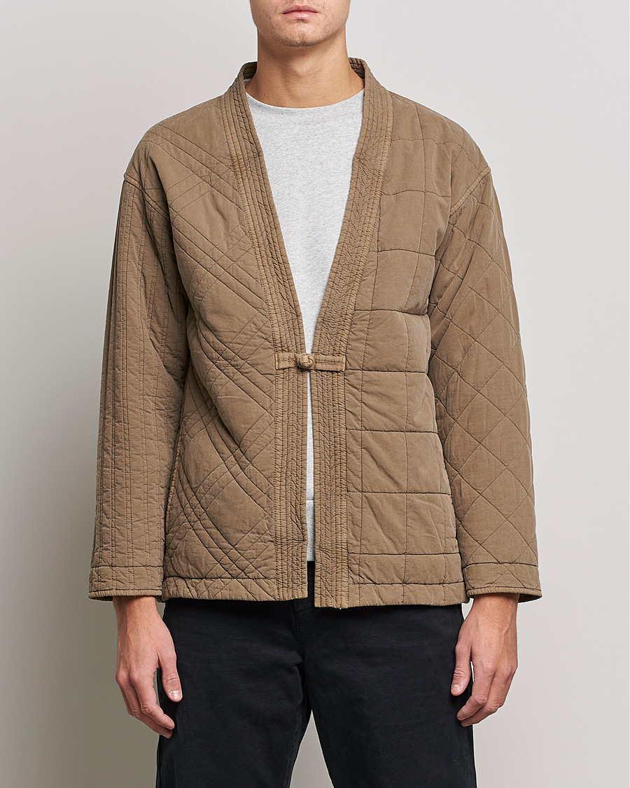Homme | Pulls Et Tricots | Snow Peak | Patchwork Quilted Noragi Jacket Brown