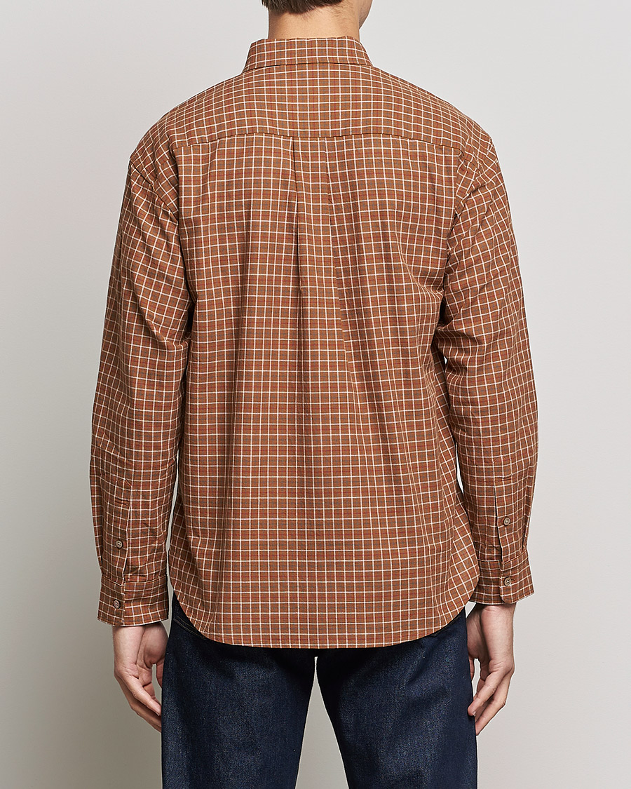 Homme | Chemises | Snow Peak | Warm Cotton Button Down Shirt Brown Check