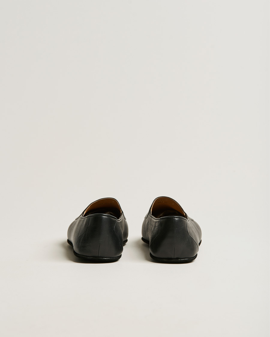Homme | John Lobb Hampton Travel Slipper Black Lamb Leather | John Lobb | Hampton Travel Slipper Black Lamb Leather