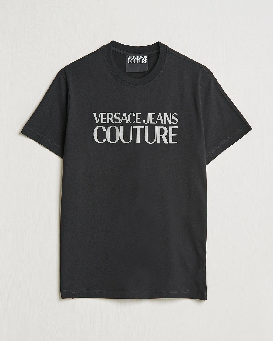 Homme | T-shirts | Versace Jeans Couture | Logo T-Shirt Black/Silver