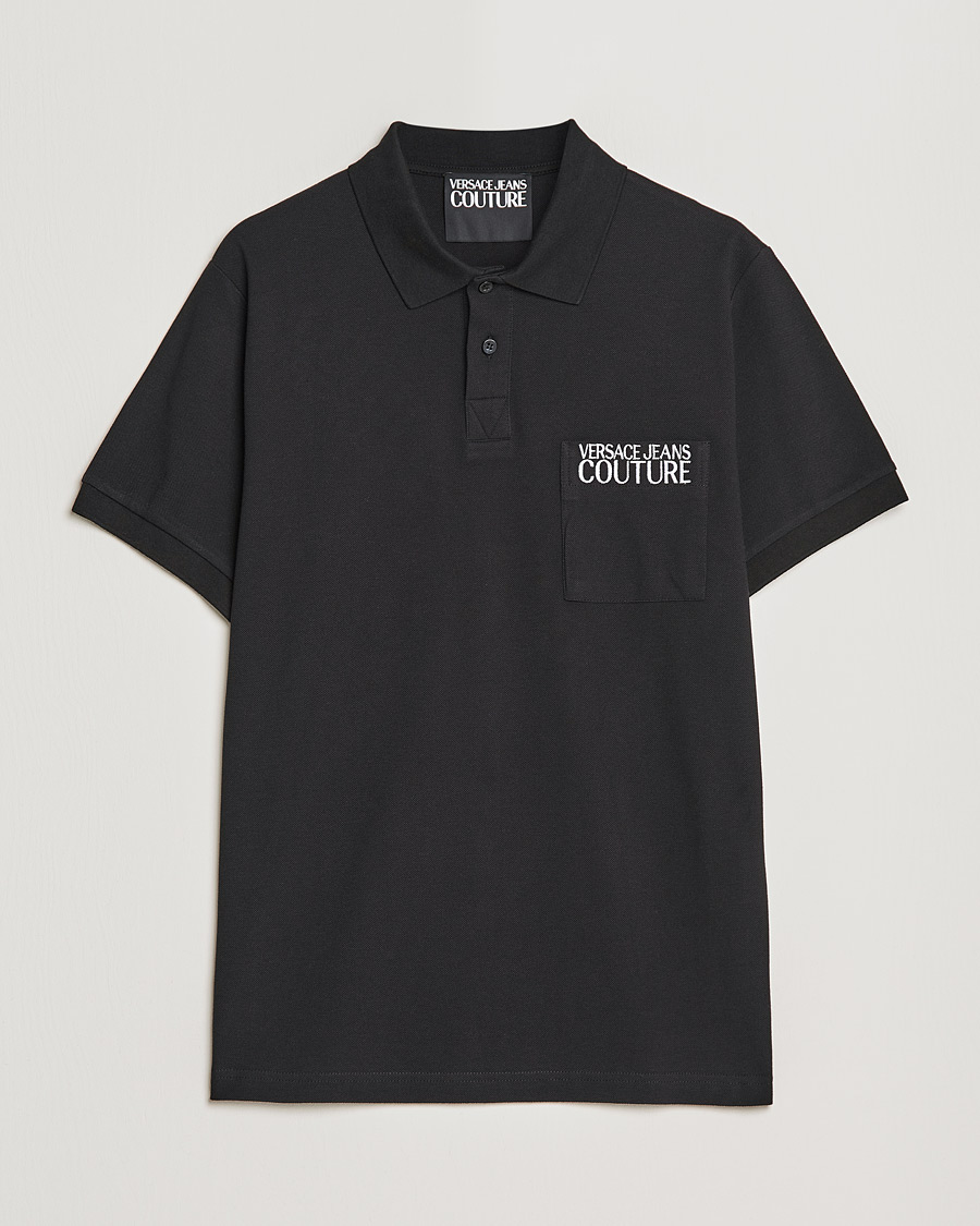 Homme | Polos | Versace Jeans Couture | Logo Polo Shirt Black