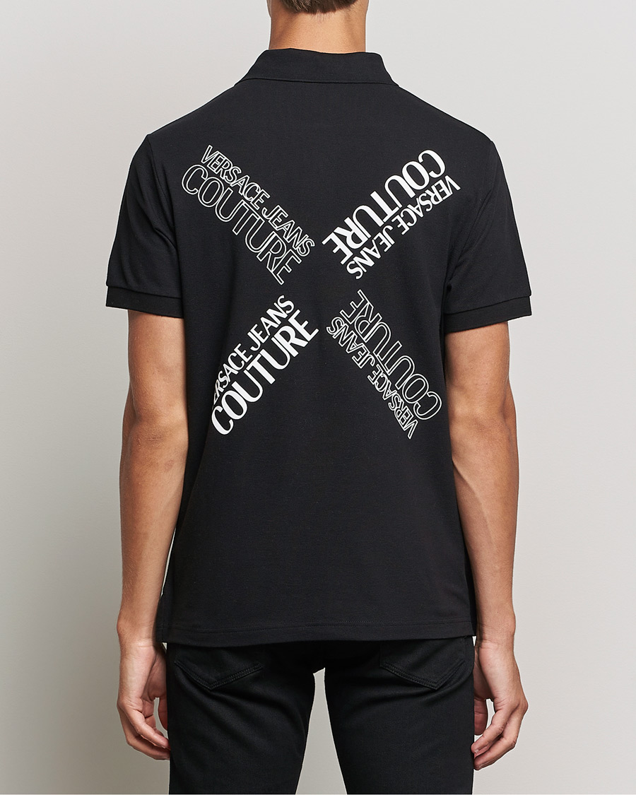 Homme | Polos | Versace Jeans Couture | Logo Polo Shirt Black