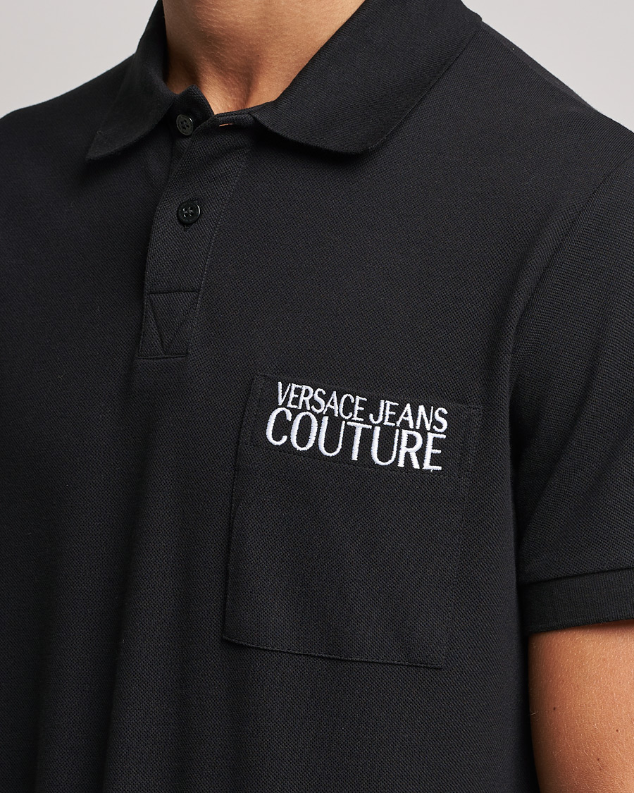 Homme | Polos | Versace Jeans Couture | Logo Polo Shirt Black