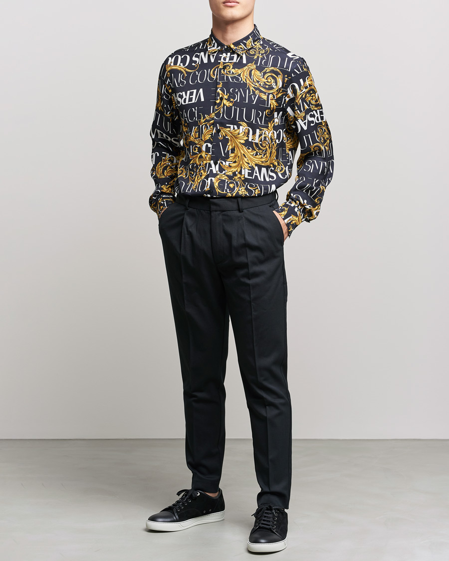 Homme | Chemises | Versace Jeans Couture | Logo Baroque Shirt Black