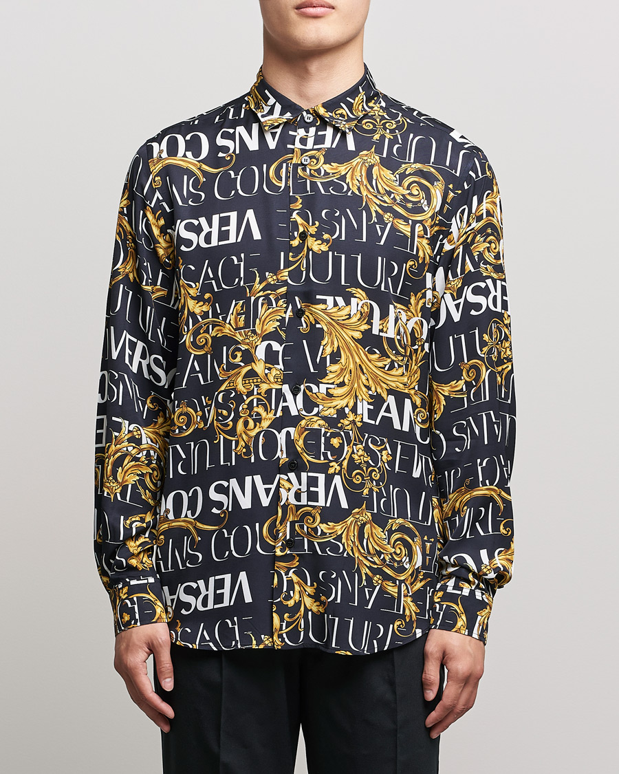 Homme | Chemises | Versace Jeans Couture | Logo Baroque Shirt Black