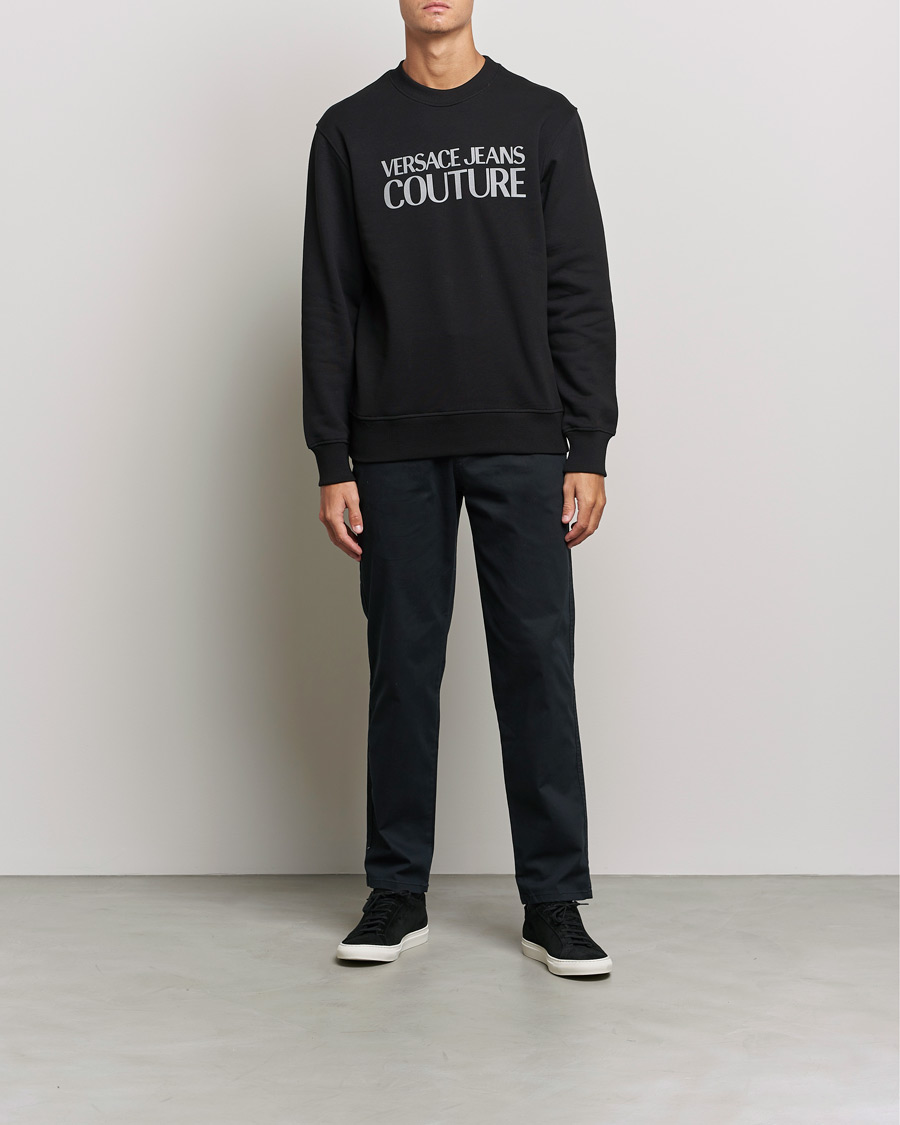 Homme | Pulls Et Tricots | Versace Jeans Couture | Logo Sweatshirt Black/Silver