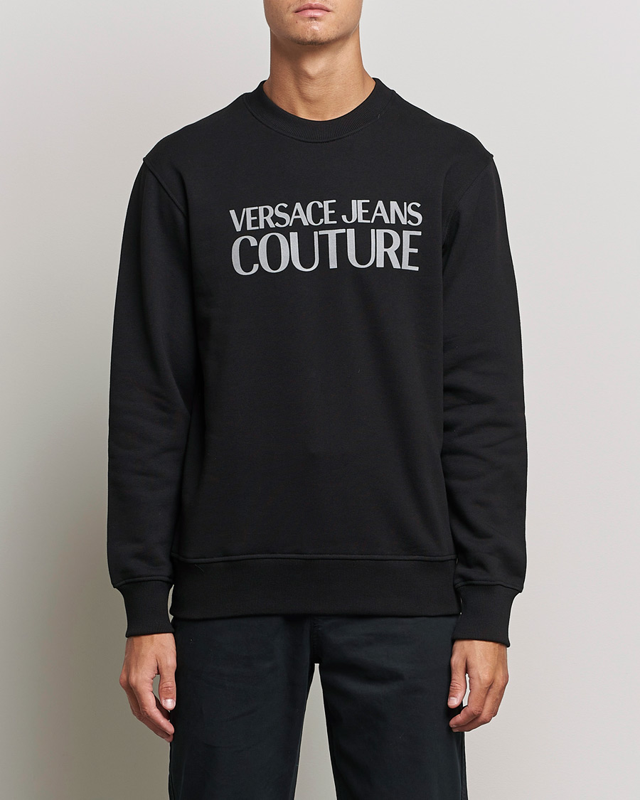 Homme | Pulls Et Tricots | Versace Jeans Couture | Logo Sweatshirt Black/Silver