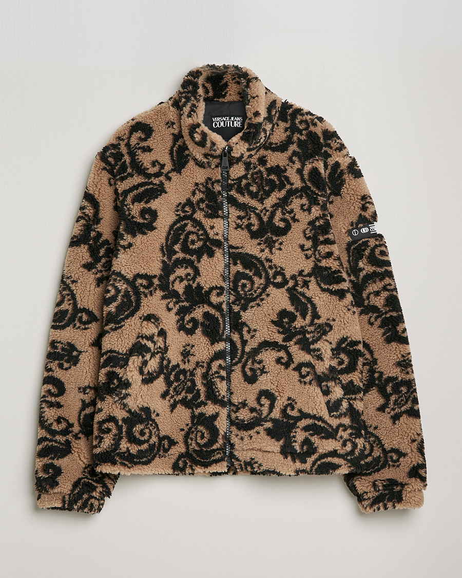 Homme | Manteaux Et Vestes | Versace Jeans Couture | Teddy Jacquard Jacket Tortora