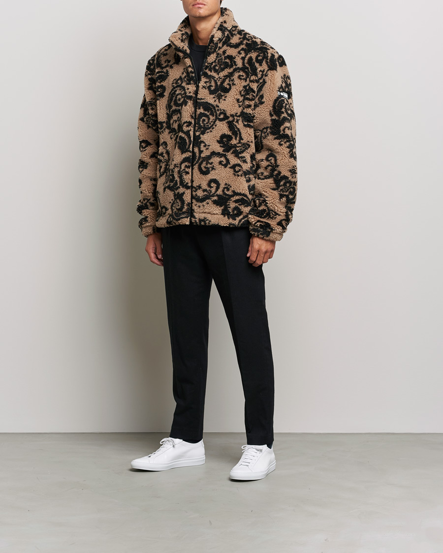 Homme | Manteaux Et Vestes | Versace Jeans Couture | Teddy Jacquard Jacket Tortora