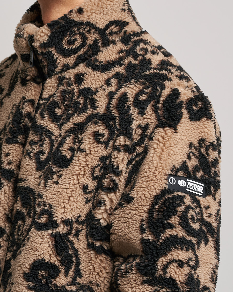 Homme | Manteaux Et Vestes | Versace Jeans Couture | Teddy Jacquard Jacket Tortora