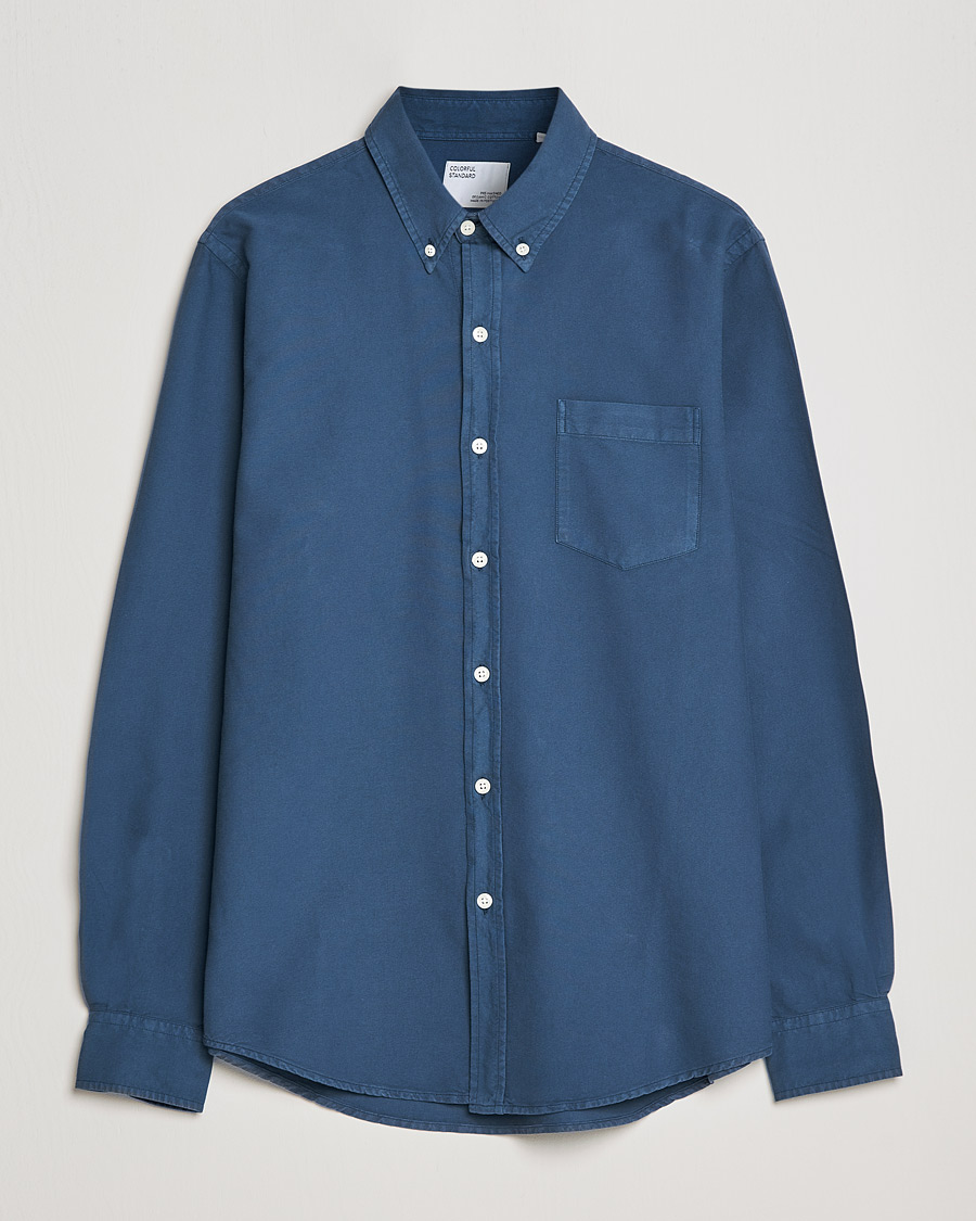 Homme | Chemises | Colorful Standard | Classic Organic Oxford Button Down Shirt Petrol Blue