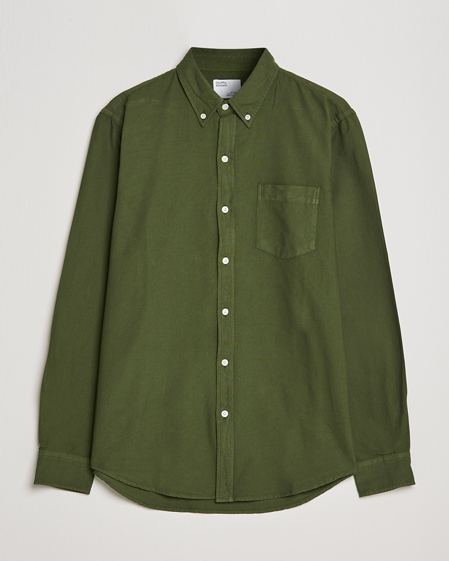 Homme | Chemises | Colorful Standard | Classic Organic Oxford Button Down Shirt Seaweed Green