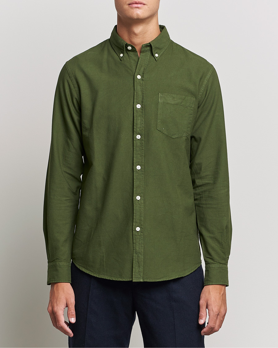 Homme | Chemises | Colorful Standard | Classic Organic Oxford Button Down Shirt Seaweed Green
