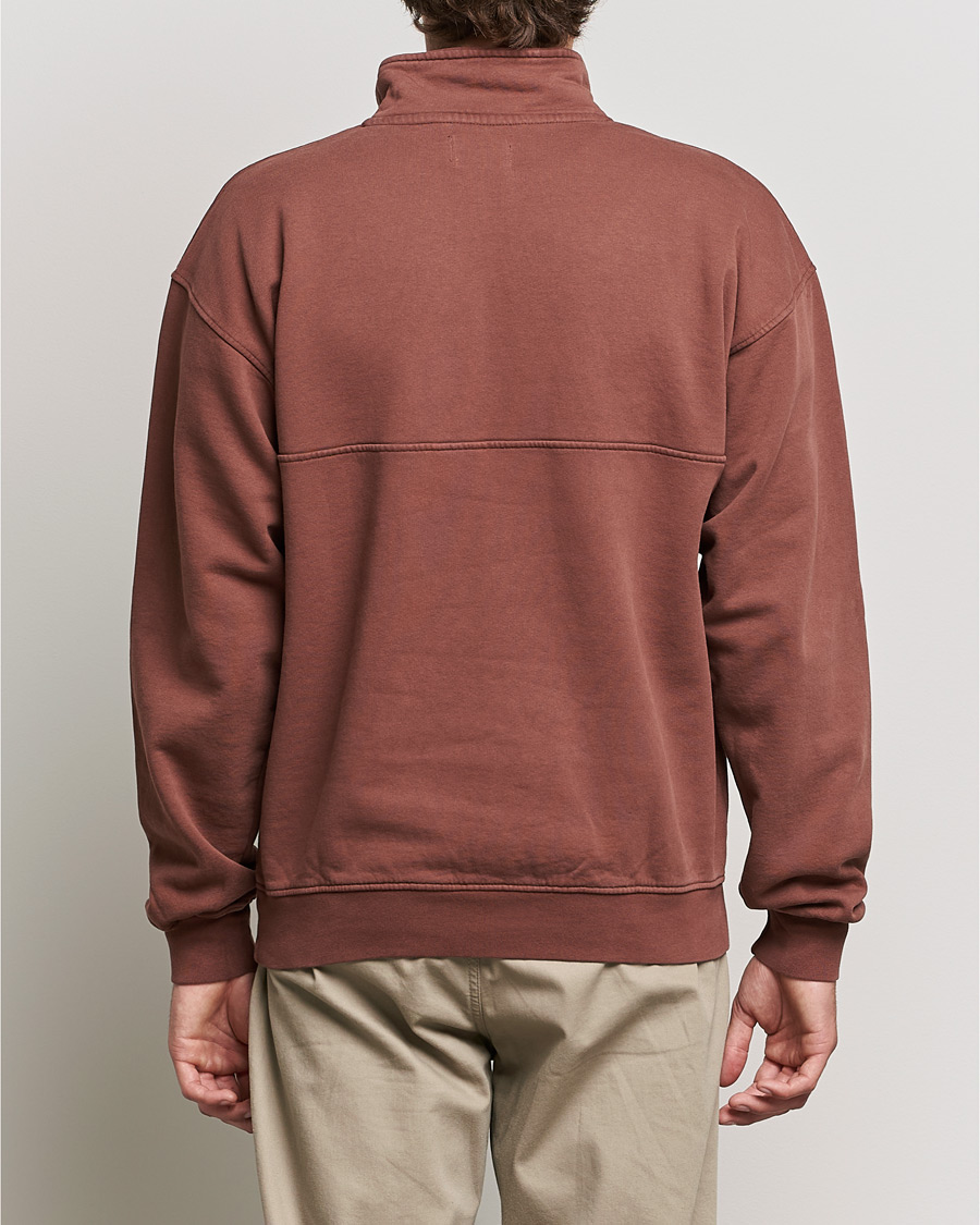 Homme | Pulls Et Tricots | Colorful Standard | Classic Organic Half-Zip Cinnamon Brown