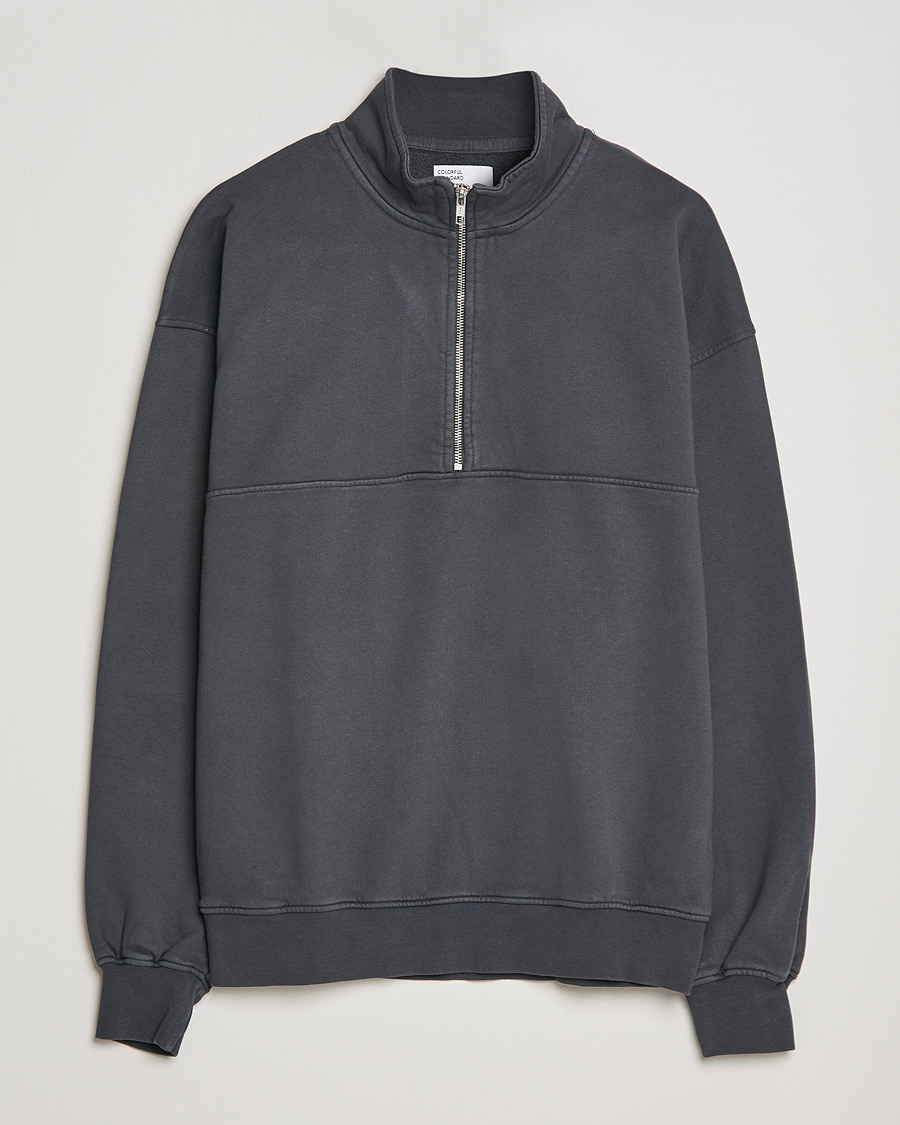 Homme | Pulls Et Tricots | Colorful Standard | Classic Organic Half-Zip Lava Grey