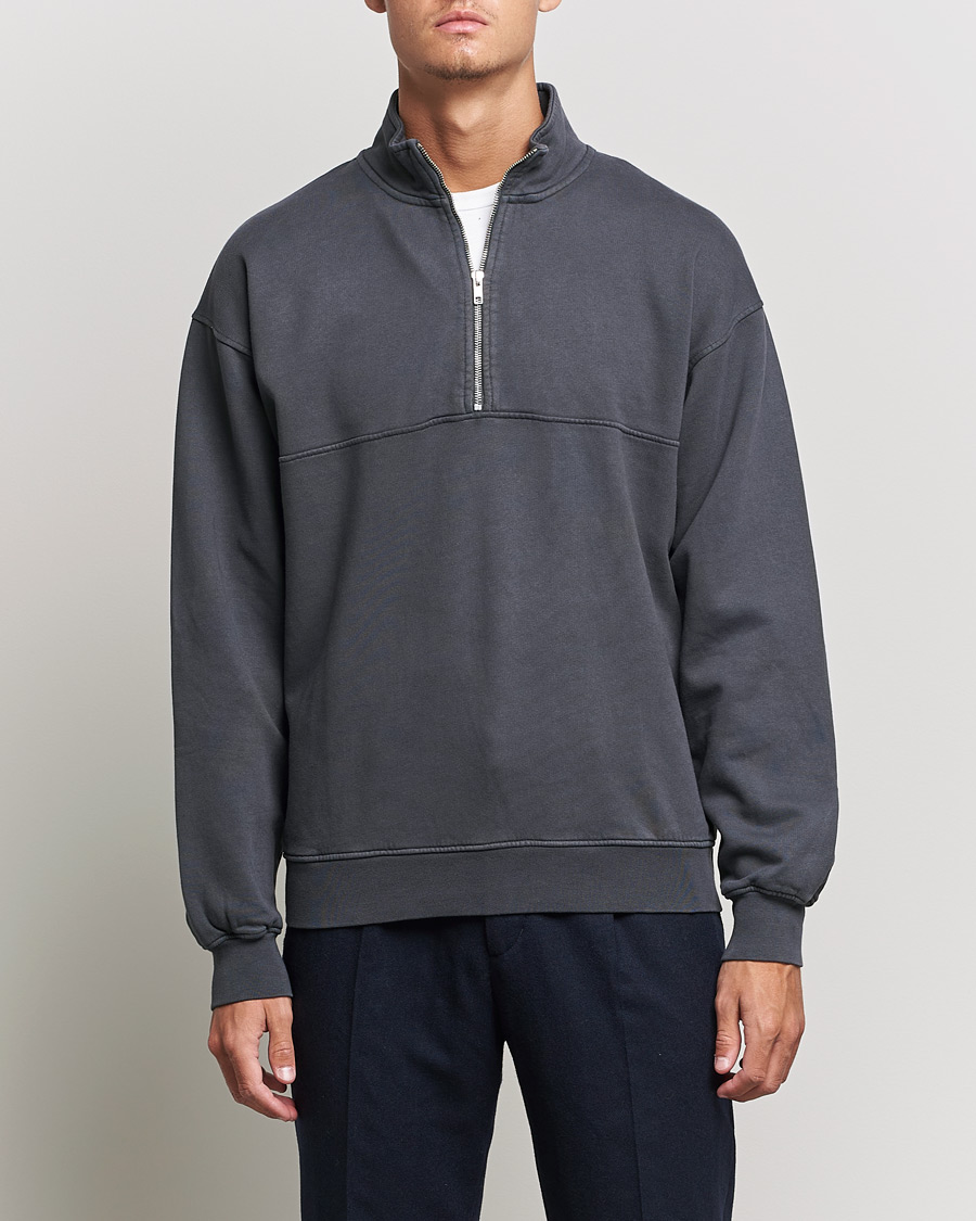 Homme | Pulls Et Tricots | Colorful Standard | Classic Organic Half-Zip Lava Grey