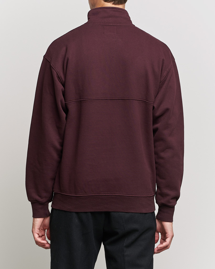 Homme | Pulls Et Tricots | Colorful Standard | Classic Organic Half-Zip Oxblood Red