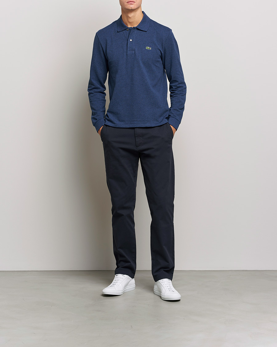 Homme | Pulls Et Tricots | Lacoste | Long Sleeve Polo Dark Indigo Blue
