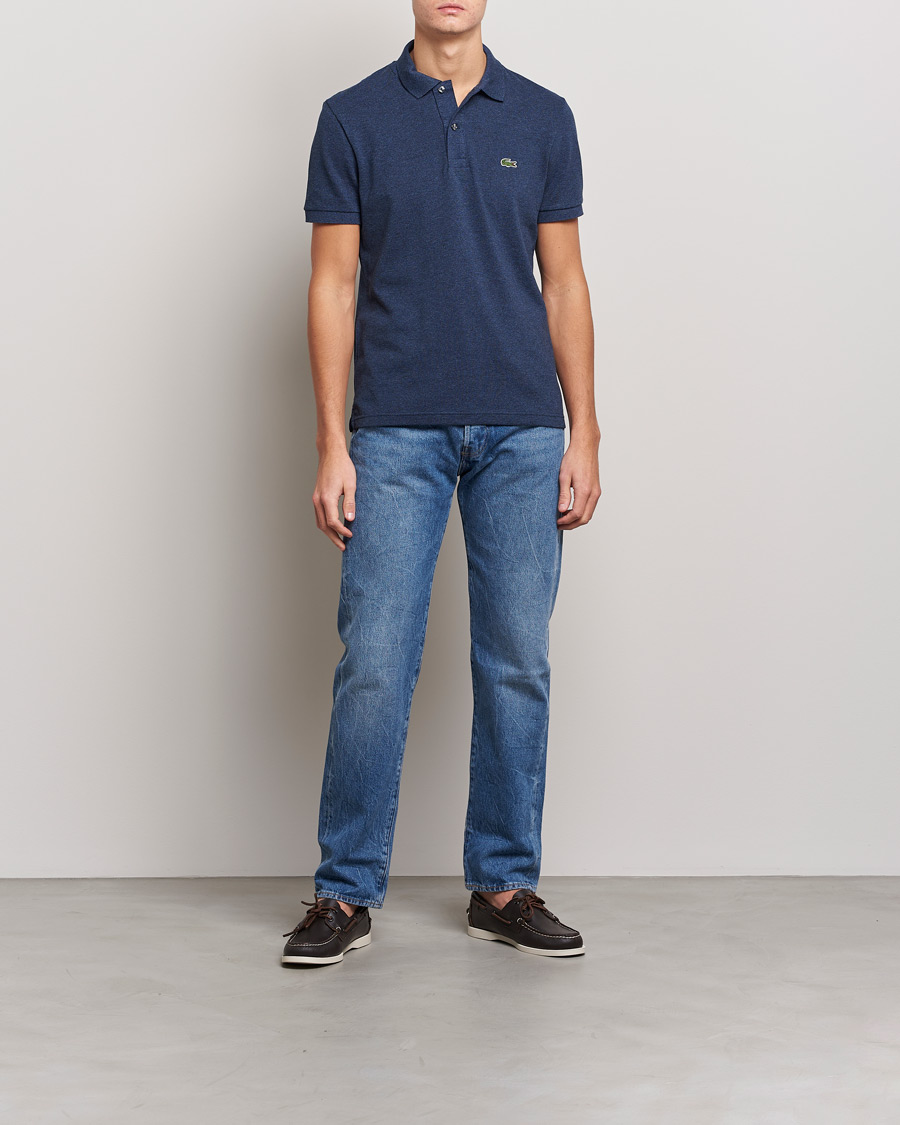 Homme | Polos | Lacoste | Slim Fit Polo Piké Dark Indigo Blue