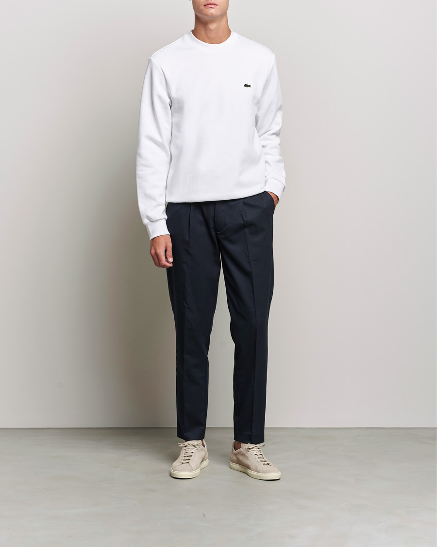 Homme | Pulls Et Tricots | Lacoste | Crew Neck Sweatshirt White