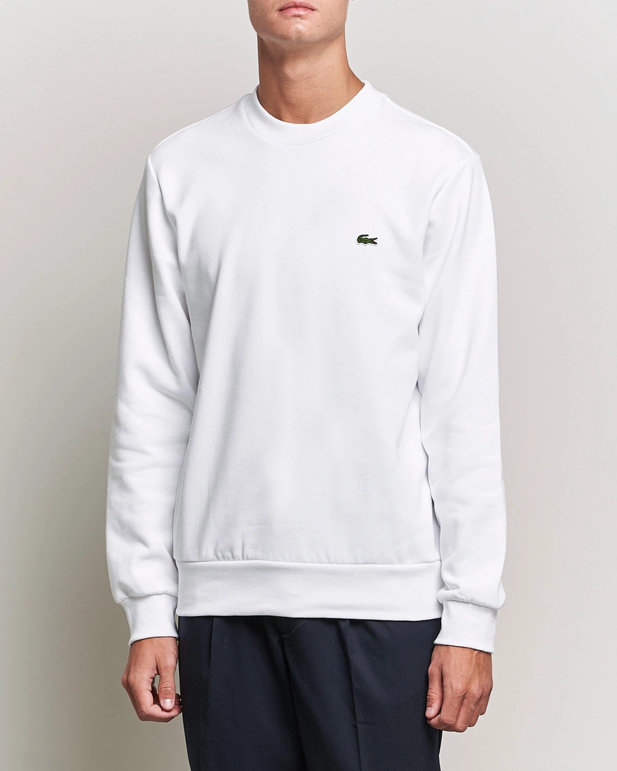 Homme | Vêtements | Lacoste | Crew Neck Sweatshirt White