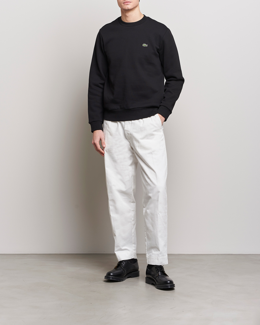 Homme | Pulls Et Tricots | Lacoste | Crew Neck Sweatshirt Black