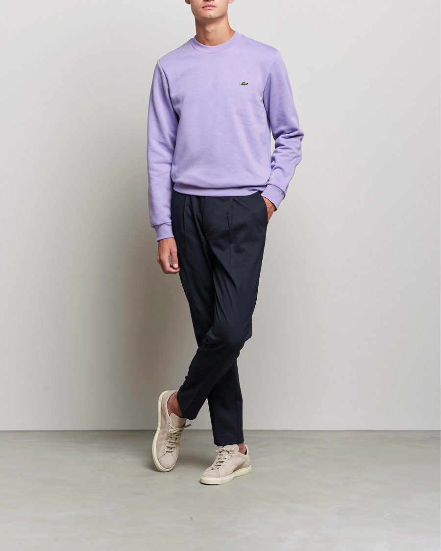 Homme | Pulls Et Tricots | Lacoste | Crew Neck Sweatshirt Neva Purple