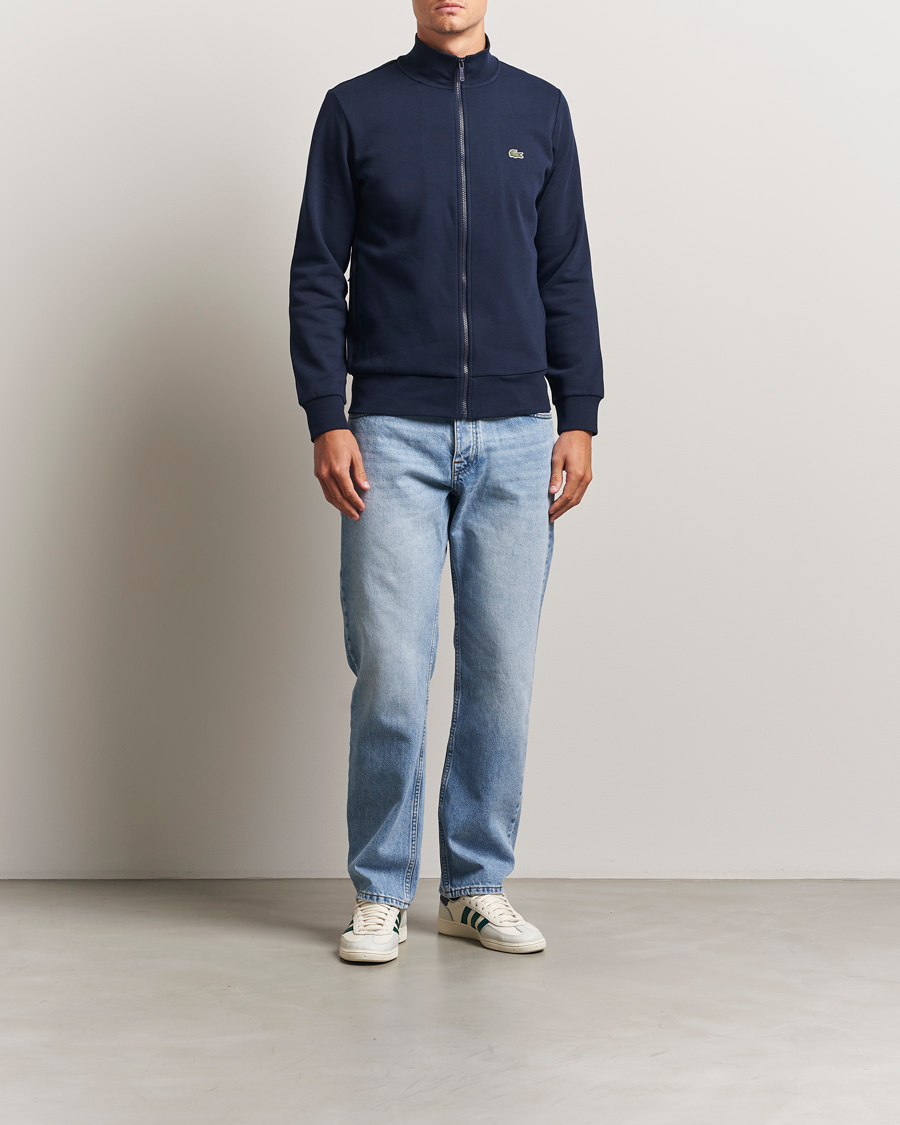 Homme | Pulls Et Tricots | Lacoste | Full Zip Sweater Navy Blue