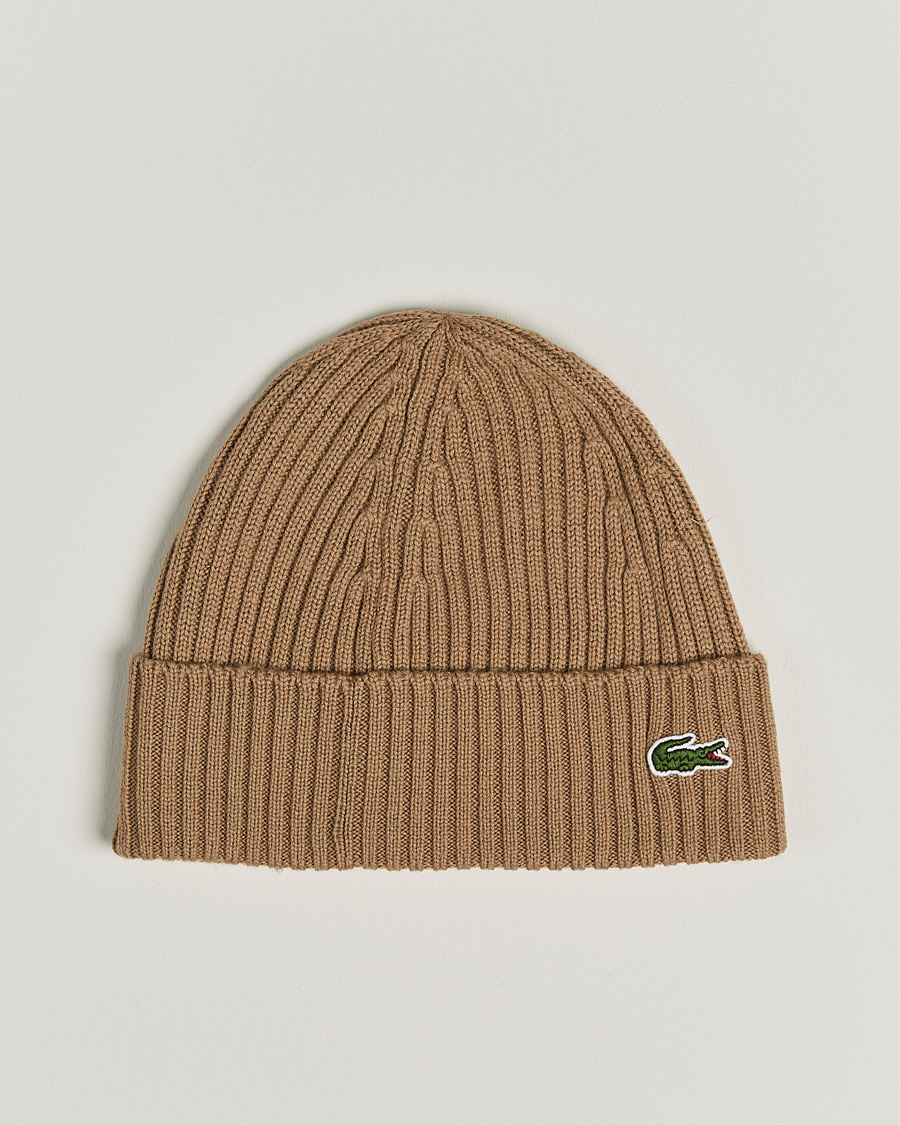 Homme | Lacoste Wool Knitted Beanie Leafy | Lacoste | Wool Knitted Beanie Leafy