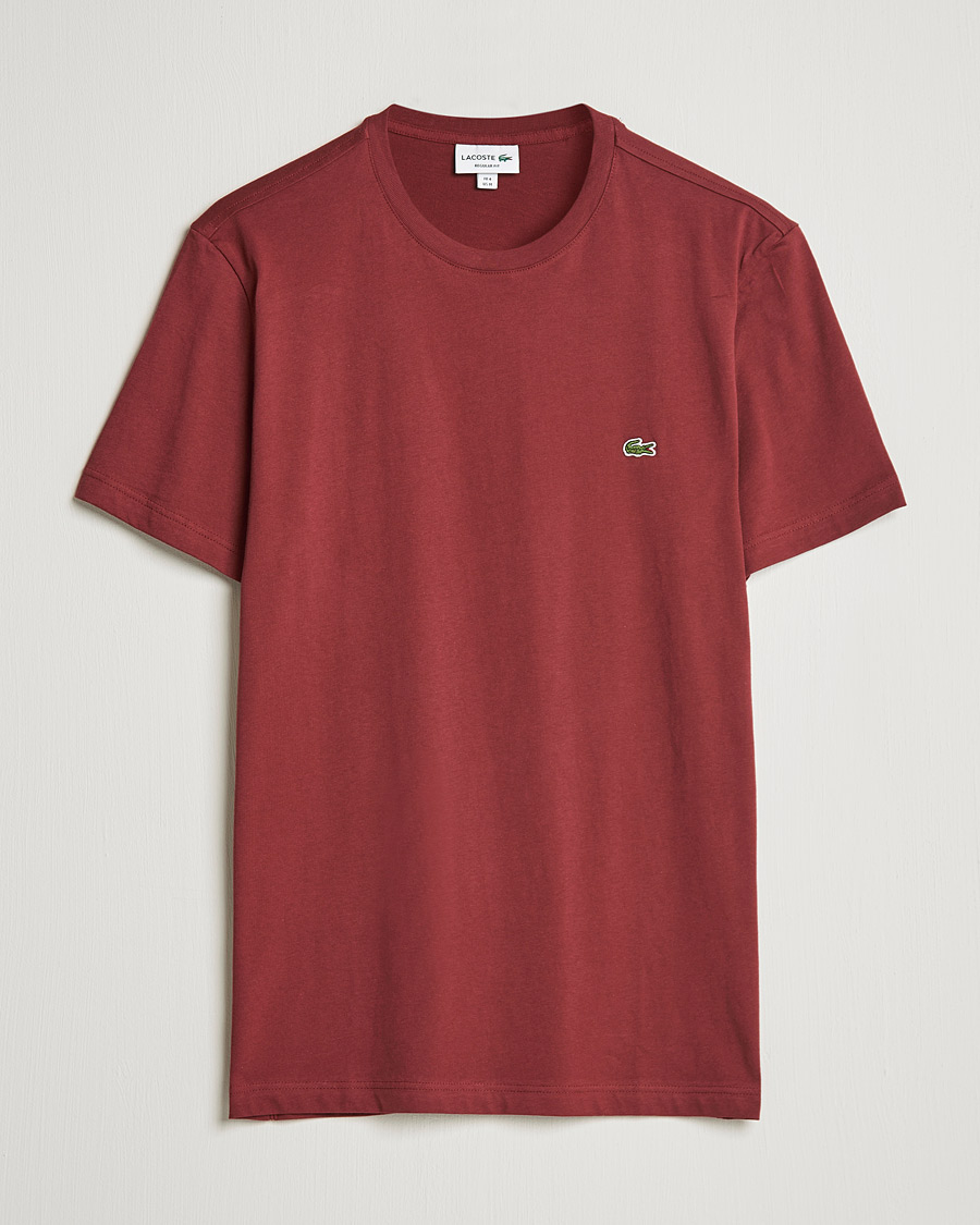 Homme | T-shirts | Lacoste | Crew Neck Tee Cranberry