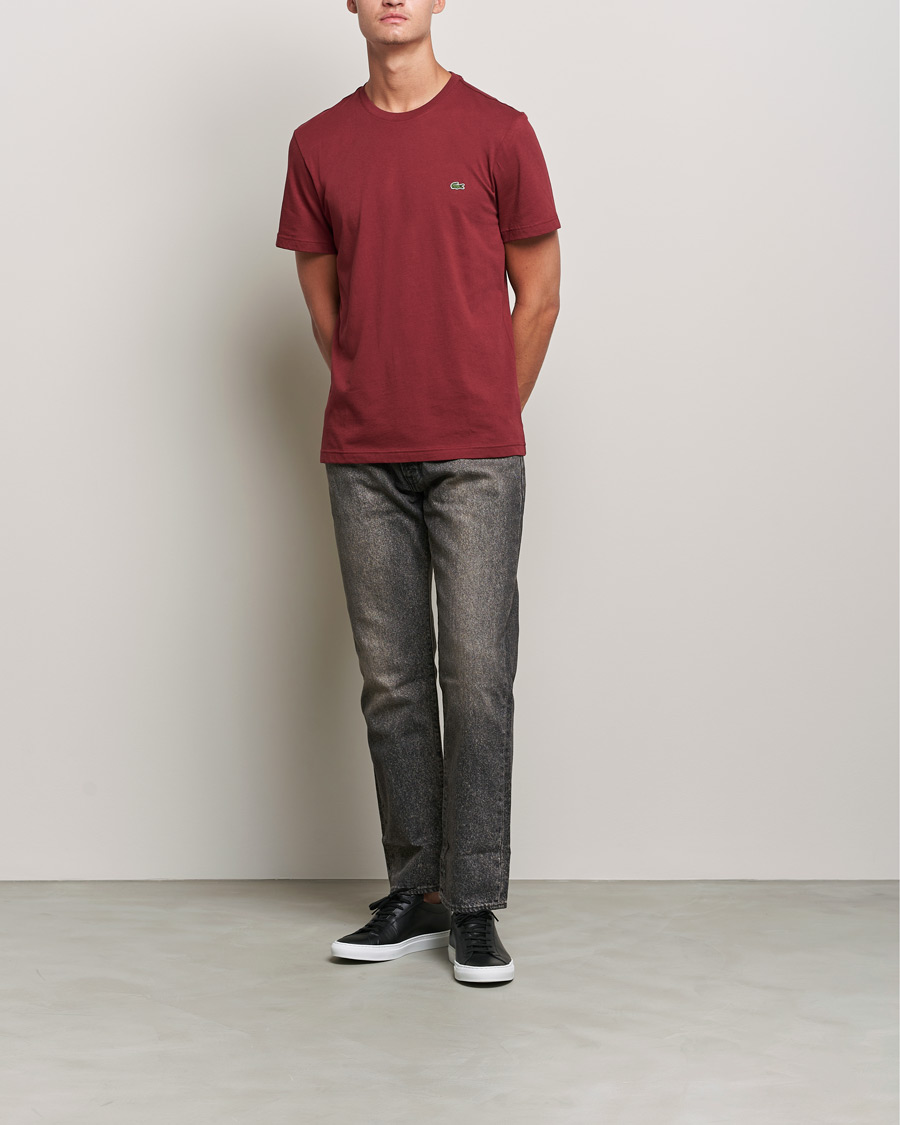 Homme | T-shirts | Lacoste | Crew Neck Tee Cranberry