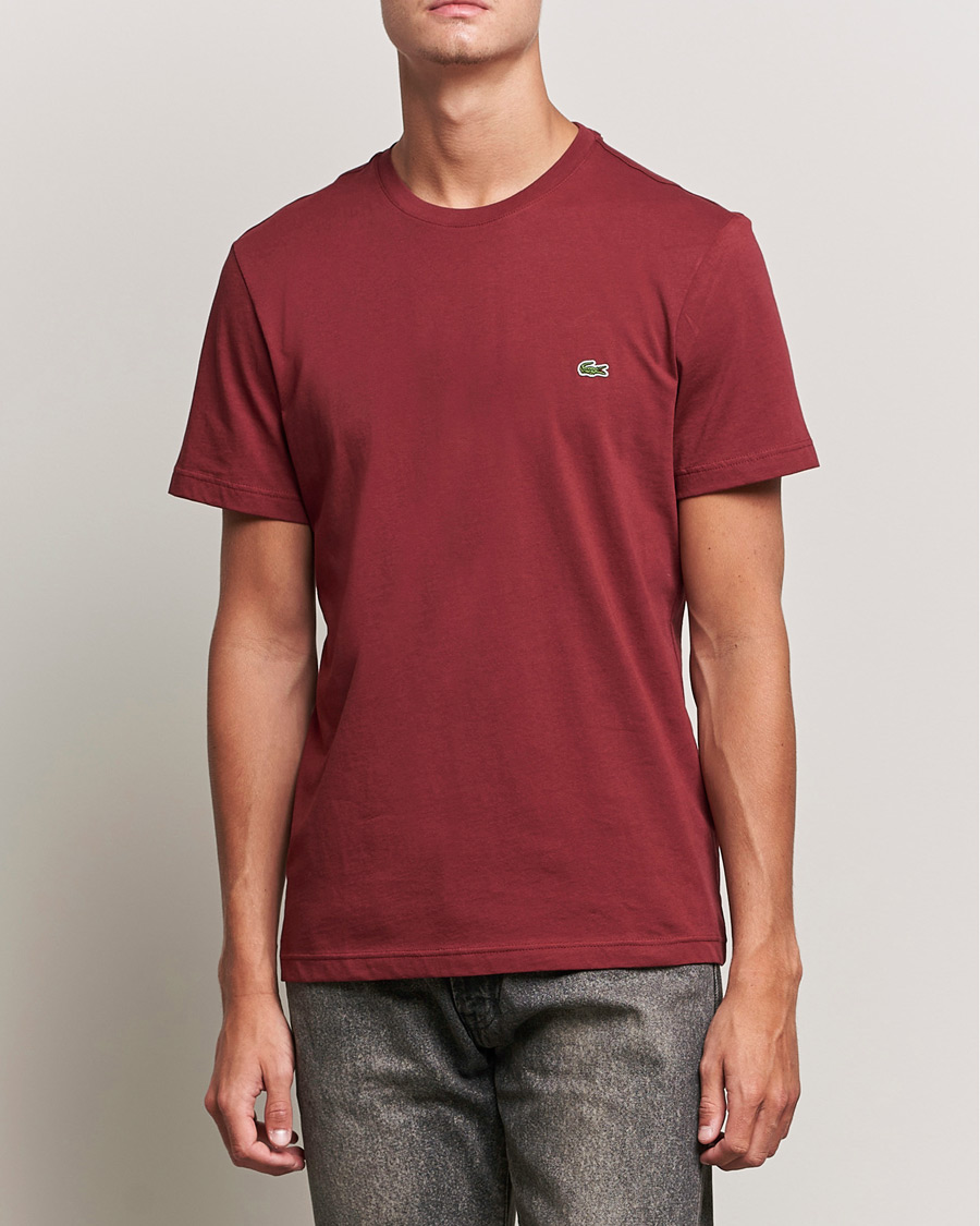 Homme | T-shirts | Lacoste | Crew Neck Tee Cranberry
